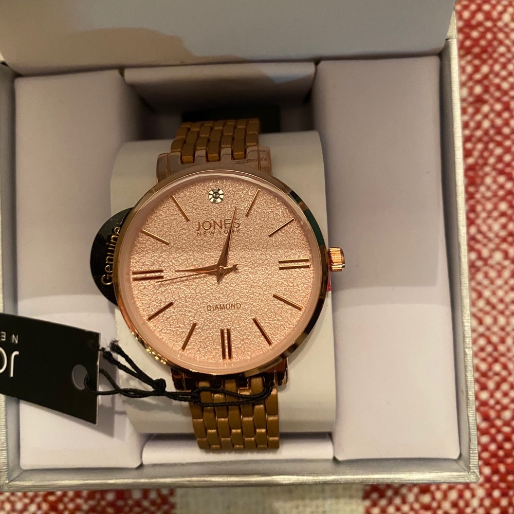 Jones NY Rose gold Watch Diamond Collection